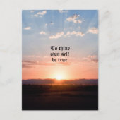 Om zelf te denken briefkaart (Voorkant)