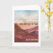 Om zelf waar te zijn kaart (Gele Bloem)