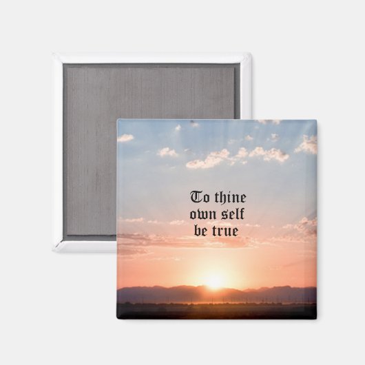 Om zelf waar te zijn magneet (Voorkant / Achterkant)