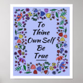 Om zelf waar te zijn poster (Voorkant)