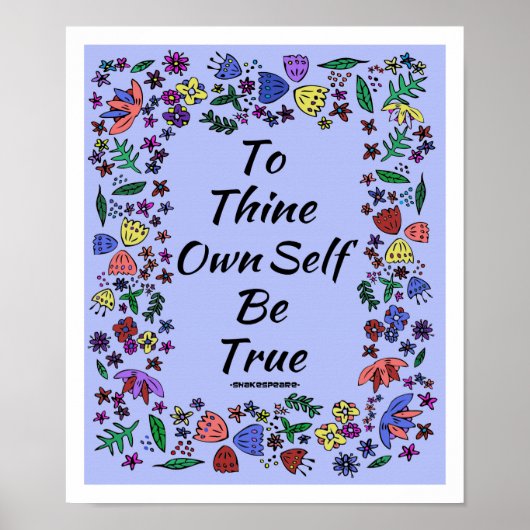 Om zelf waar te zijn poster (Voorkant)