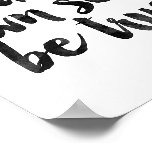 Om zelf waar te zijn poster (Hoek)