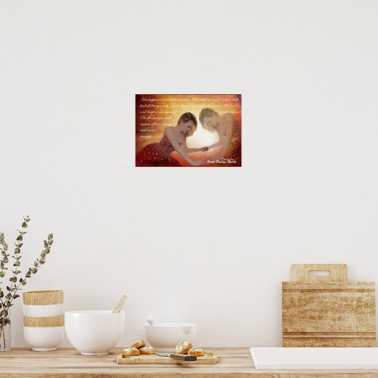 Om zelf waar te zijn poster (Keuken)