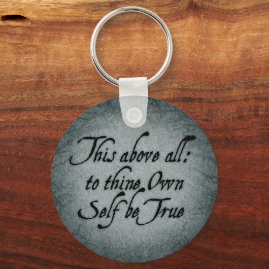 Om zelf waar te zijn sleutelhanger (Voorkant)