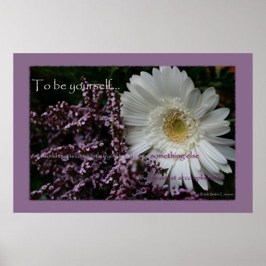 Om zelf witte gerbera maisy flower print te zijn (Voorkant)