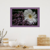 Om zelf witte gerbera maisy flower print te zijn (Keuken)