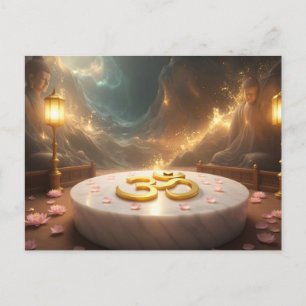OM - ZEN BOEDDHISME BRIEFKAART