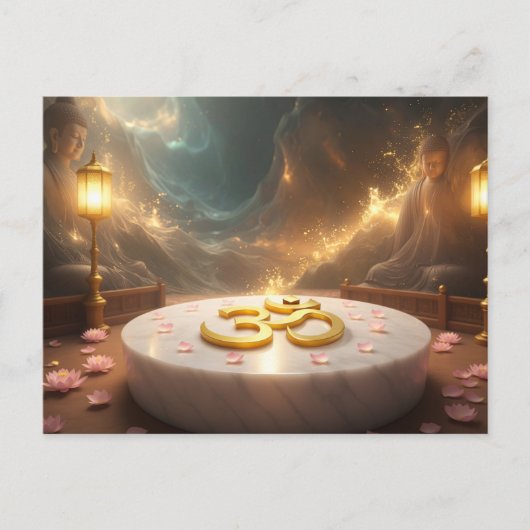 OM - ZEN BOEDDHISME BRIEFKAART (Voorkant)