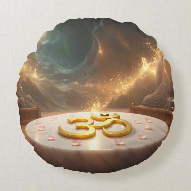 OM - ZEN BOEDDHISME ROND KUSSEN (Voorkant)