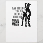 Om Zwart Witte Puppies Flyer te verkopen (Achterkant)