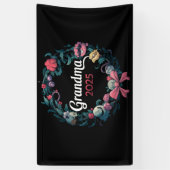 Oma 2025 Als Cadeau Voor Nieuwe Oma Spandoek (Verticaal)