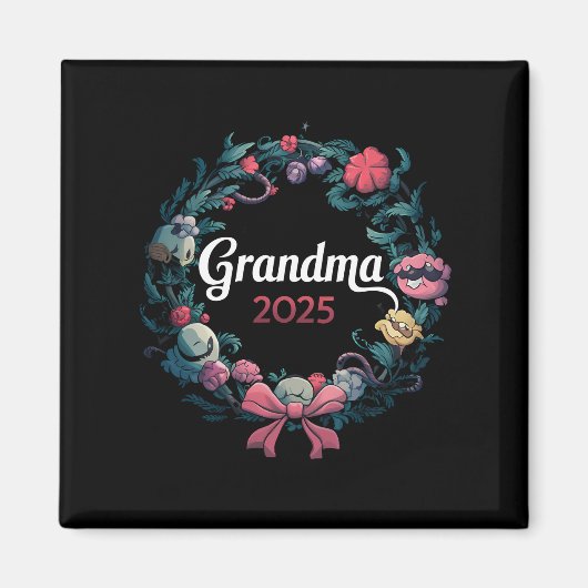 Oma 2025 Als Geschenk Voor Nieuwe Oma Magneet (Voorkant)