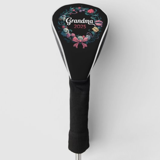 Oma 2025 voor nieuwe oma cadeau golfheadcover (Voorkant)