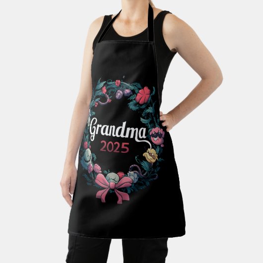 Oma 2025 voor nieuwe oma cadeau schort (Insitu)