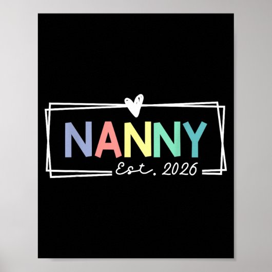 Oma 2026 Bevorderd Tot Grootmoeder 2026 Voor Groot Poster (Voorkant)