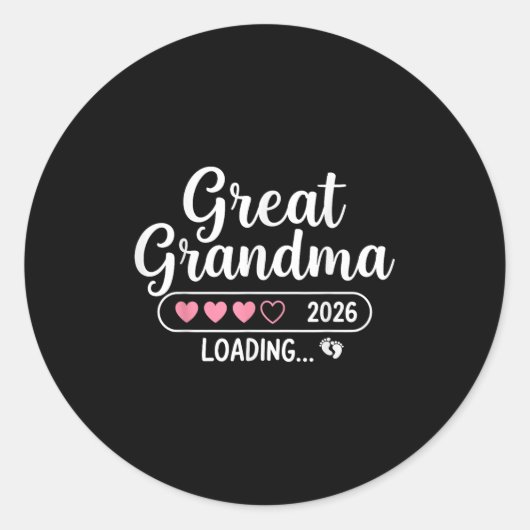 Oma 2026 Lading Ronde Sticker (Voorkant)