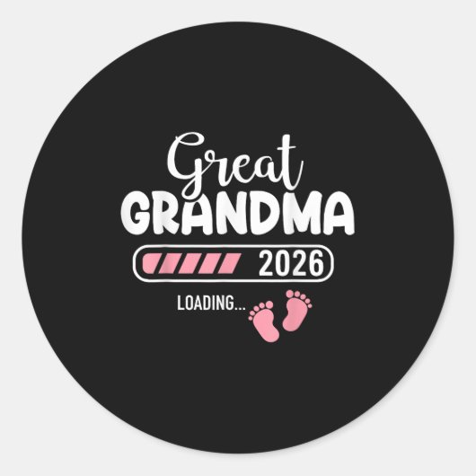 Oma 2026 Lading Ronde Sticker (Voorkant)