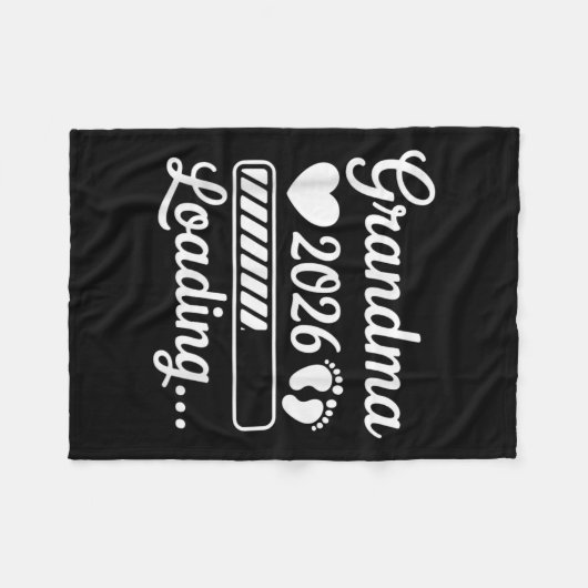 Oma 2026 Loading Zwangerschap Aankondiging New GR Fleece Deken (Voorkant (Horizontaal))