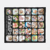 OMA 27 Fotocollage Moderne typografie Fleece Deken (Voorkant (Horizontaal))
