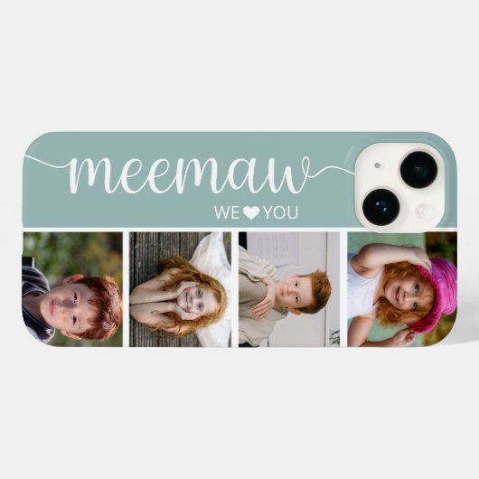 Oma 4 foto Case-Mate iPhone case (Achterkant (horizontaal))