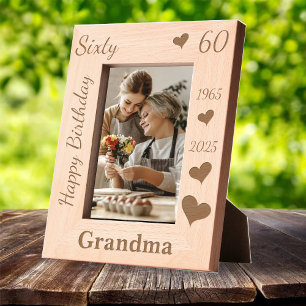 Oma 60e verjaardag Fotolijst met naam Gegraveerde Lijstjes