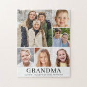 Oma 6 Foto Cadeau Legpuzzel (Verticaal)