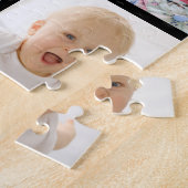 Oma 9 fotocollage harten aangepaste kleuren legpuzzel (Zijkant)