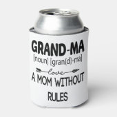 oma A Mam zonder regels Moederdag 2021 Blikjeskoeler (Blikje Voorkant)