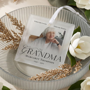 Oma Aandenken Foto Herinnering Glas Ornament