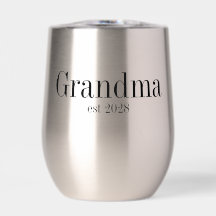 Oma Aangepaste Moderne Zwarte Typografie