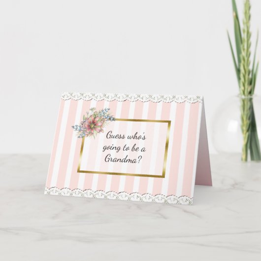 Oma aankondigingskaart aankondiging (Voorkant)