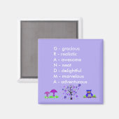 Oma Acrostichon Magneet (Voorkant / Achterkant)