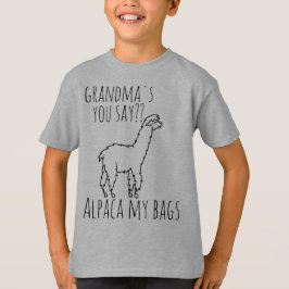 oma Alpaca mijn tassen T-shirt