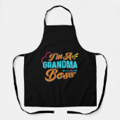 Oma baas oma super oma schort (Voorkant)