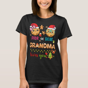 Oma Baby Geslacht Onthullen Kerstmis Gingerbread B T-shirt