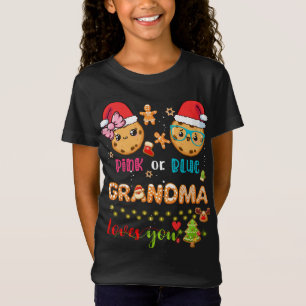 Oma Baby Geslacht Onthullen Kerstmis Gingerbread B T-shirt