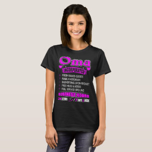 Oma Babysitevrije handschoenen en Kisses Gift-shir T-shirt