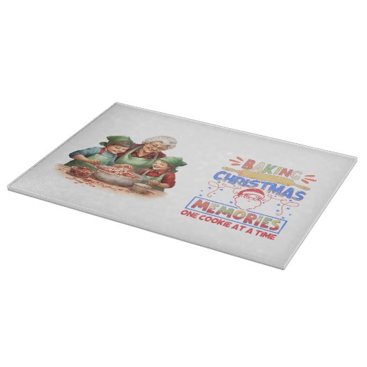 Oma bakken kerstherinneringen snijplank (Hoek)