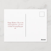  oma bakken Moederdag retro Briefkaart (Achterkant)