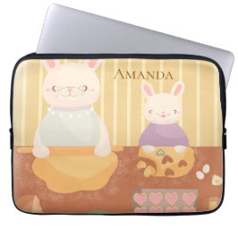 Oma bakt koekjes laptop sleeve
