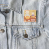 Oma bakt koekjes vierkante button 5,1 cm (In situ)