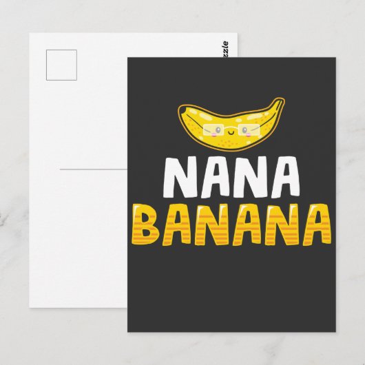 Oma Banana Grootmoeder Grappige Oma Briefkaart (Voorkant / Achterkant)