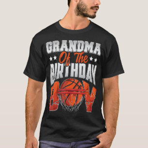 Oma basketbal verjaardag jongen familie baller b-d t-shirt