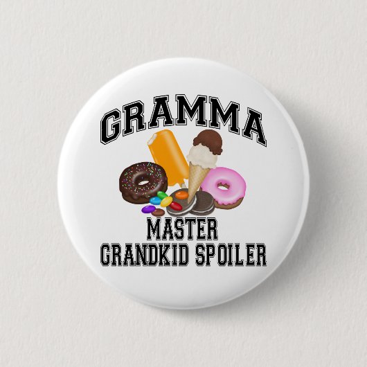 Oma-bederf-oma Ronde Button 5,7 Cm (Voorkant)