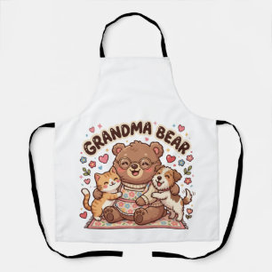 Oma Beer Knuffel Schort