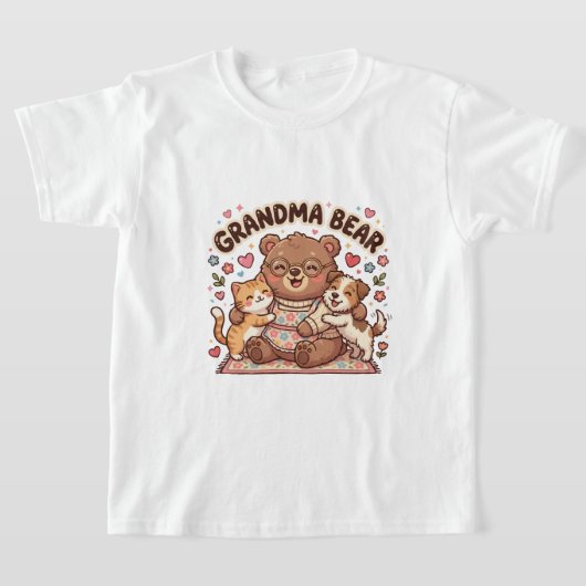 Oma Beer Knuffel T-shirt (Laagn)