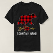 Oma Beer Red Buffalo Pset Matching Kerstmis T-shirt (Design voorkant)