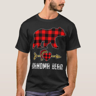 Oma Beer Red Buffalo Pset Matching Kerstmis T-shirt