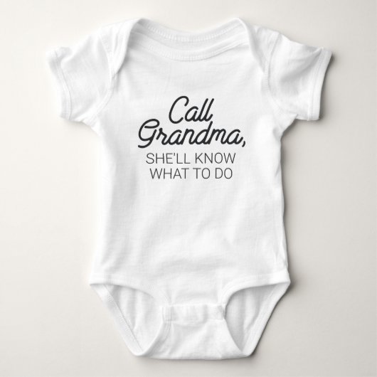 Oma Bellen Grappige Baby Romper (Voorkant)