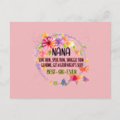 Oma bemint hen, verwent hen, knuffelt hen briefkaart (Voorkant)